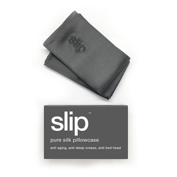 Shop Slip For Beauty Sleep Pure Silk Pillowcase, King In Silver