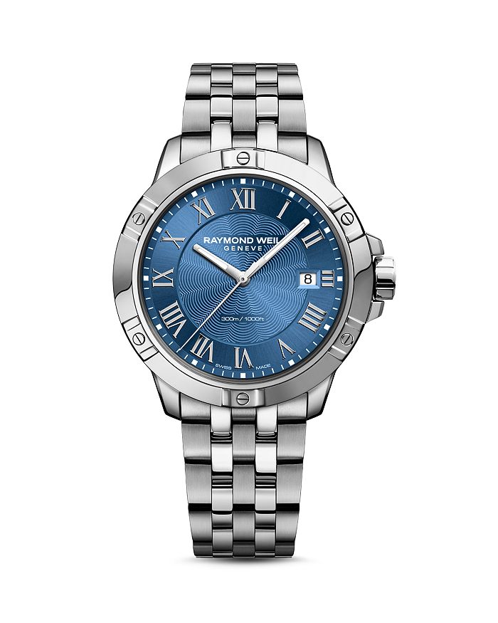 Shop Raymond Weil Tango Watch, 41mm In Blue/silver