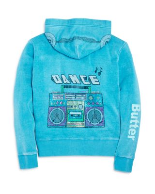 Butter - Girls' Boom Box Hoodie - Big Kid