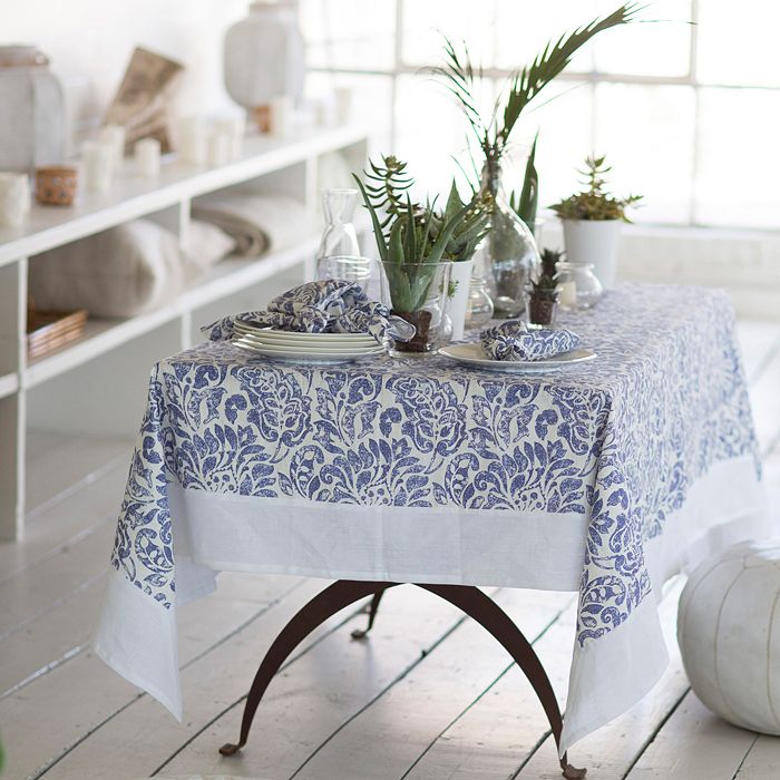 Shop Mode Living Santorini Tablecloth, 70 X 108 In Blue