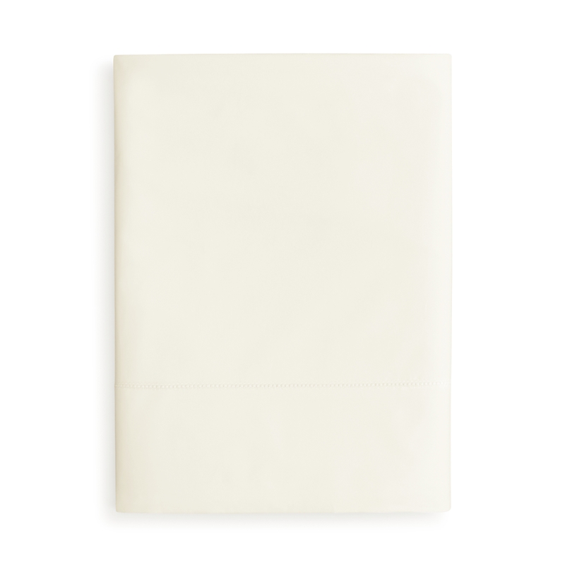 Matouk Sierra Hemstitch Flat Sheet, Twin In Ivory