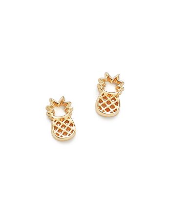 Bing Bang NYC 14K Yellow Gold Pineapple Stud Earrings | Bloomingdale's