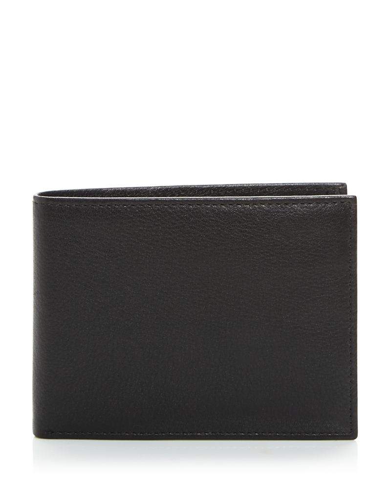 The Men's Store At Bloomingdale's Rfid-protected Pebble Leather Bi-fold Wallet With Removable Card C In Black