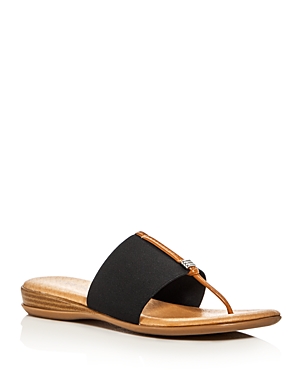 Andre Assous Women's Nice Thong Sandals In Black