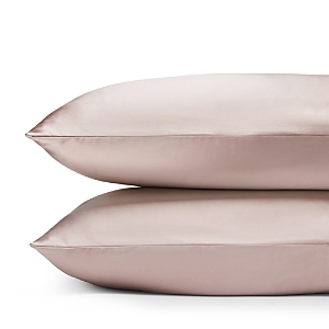 Gingerlily Silk Solid Pillowcase, King In Vintage Pink