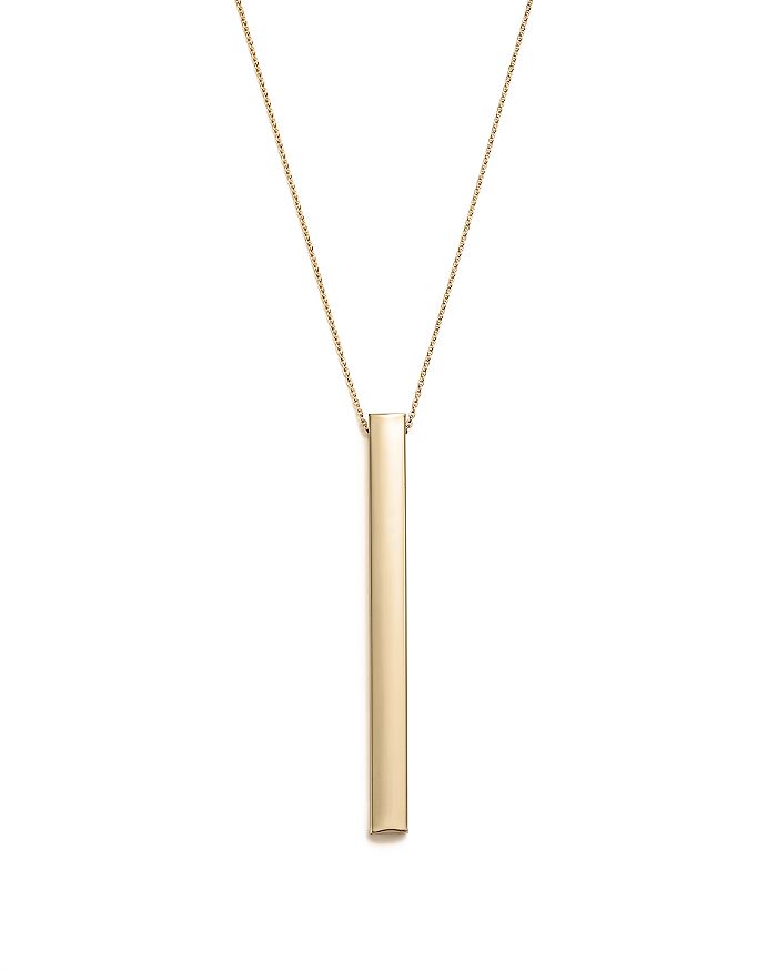 Bloomingdale's 14k Yellow Gold Bar Pendant Necklace, 18 - 100% Exclusive
