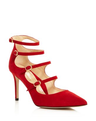 MARION PARKE Mitchell Strappy Mary Jane High-Heel Pumps - 100% ...