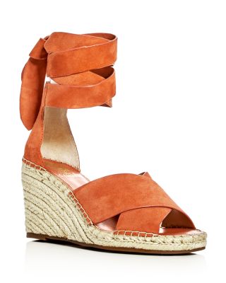 VINCE CAMUTO - Women's Leddy Ankle Wrap Espadrille Wedge Sandals