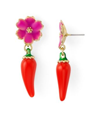 kate spade chili pepper earrings