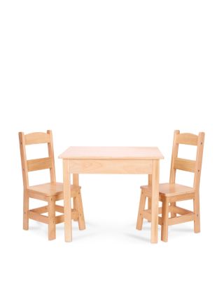 melissa & doug wooden table & chairs set