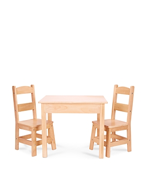 Melissa & Doug Wooden Table and Chairs Set - Ages 3-8