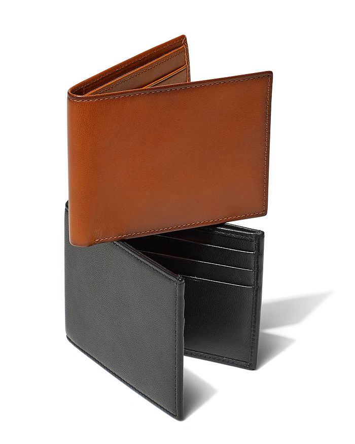 Shop The Men's Store At Bloomingdale's Rfid Smooth Slimfold Wallet - 100% Exclusive In Black