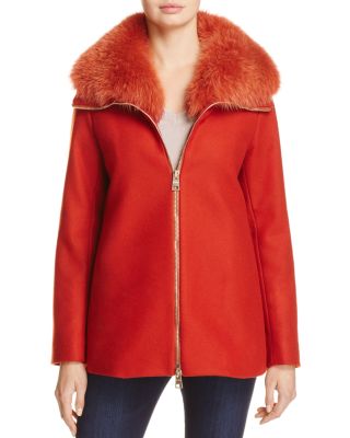 Herno - Fox Fur Trim Coat