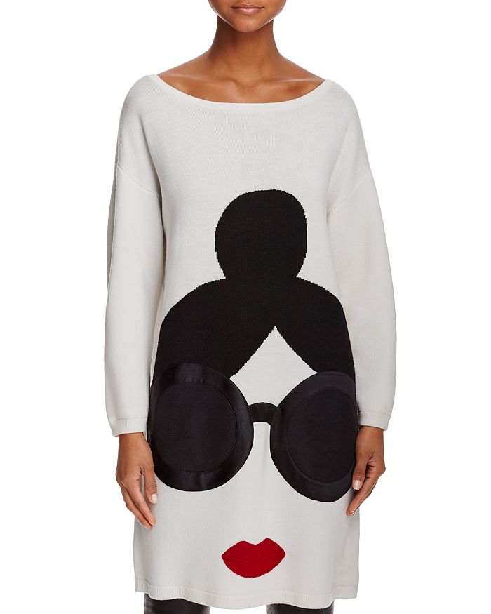 Alice and Olivia Alice Olivia Stace Face Sweater Tunic