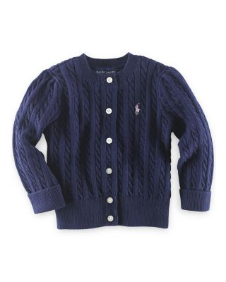 Ralph Lauren - Girls' Cable Cardigan Sweater - Little Kid