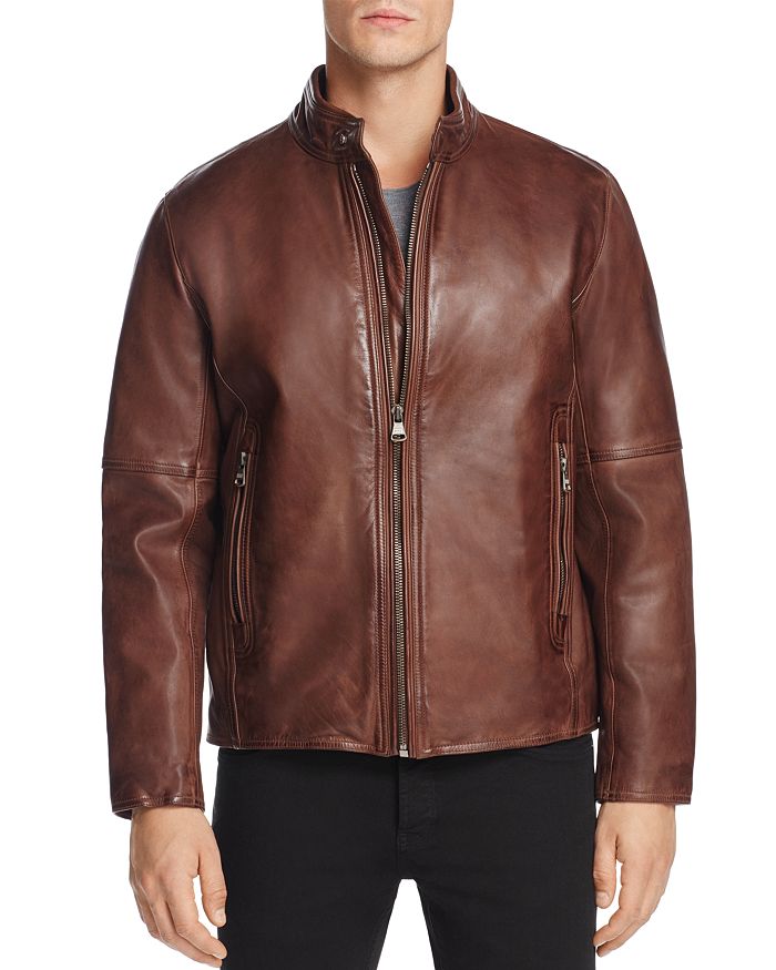 Marc New York Emerson Moto Leather Jacket | Bloomingdale's