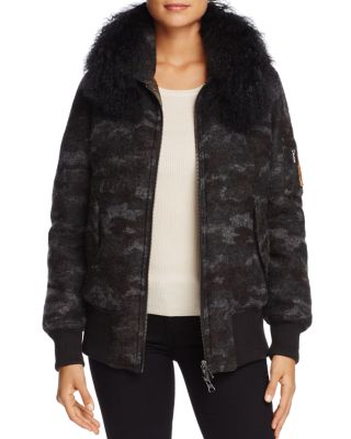 Cupcakes and cashmere hot sale amy faux fur bomber