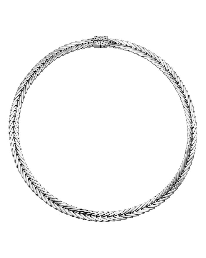 JOHN HARDY STERLING SILVER MODERN CHAIN SMALL COLLAR NECKLACE, 18,NB98000X18