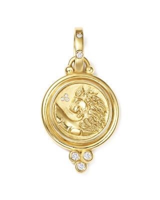Temple St. Clair 18K Yellow Gold Lion 