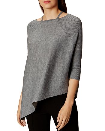KAREN MILLEN Asymmetric Wool Sweater | Bloomingdale's