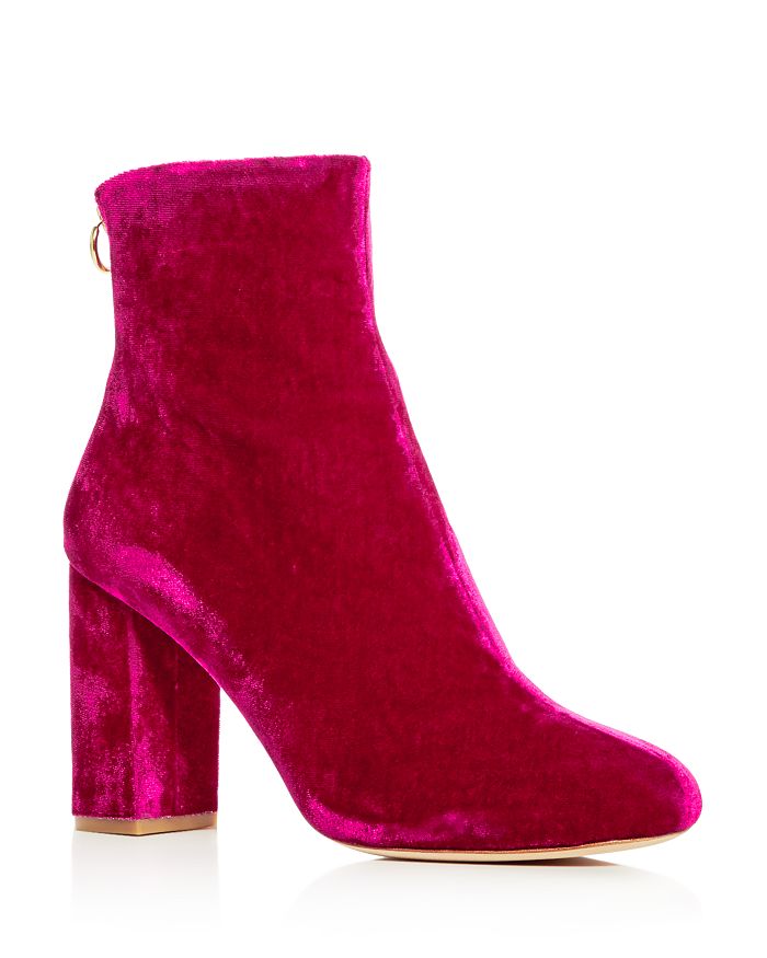 Joie Women s Saleema Velvet Block Heel Booties Bloomingdale s