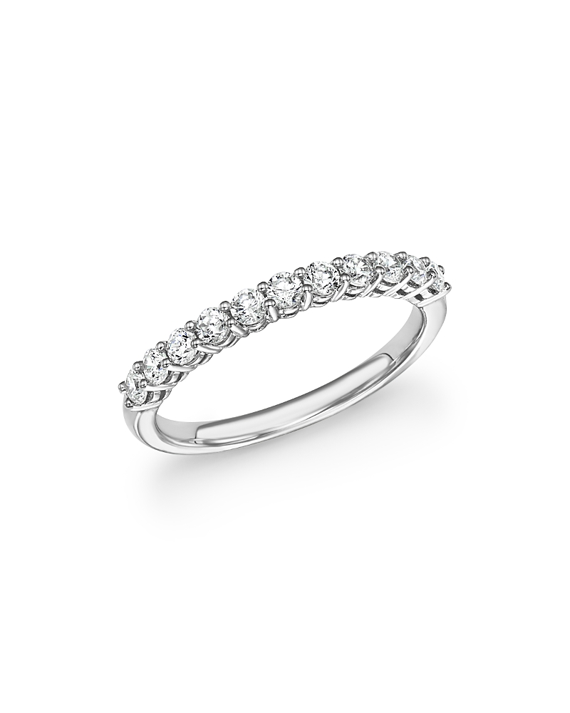 Diamond Band in 14K White Gold, .50 tcw