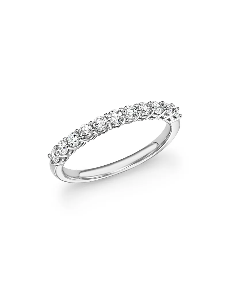 Diamond Band in 14K White Gold, .50 tcw