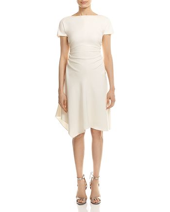 HALSTON HERITAGE HALSTON Asymmetric Ruched Dress | Bloomingdale's