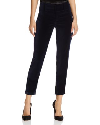 Olivia Stacey Slim Velvet Ankle Pants 