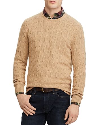 Polo Ralph Lauren Cable-Knit Cashmere Crewneck Sweater | Bloomingdale's
