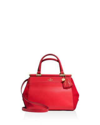 coach selena gomez red bag