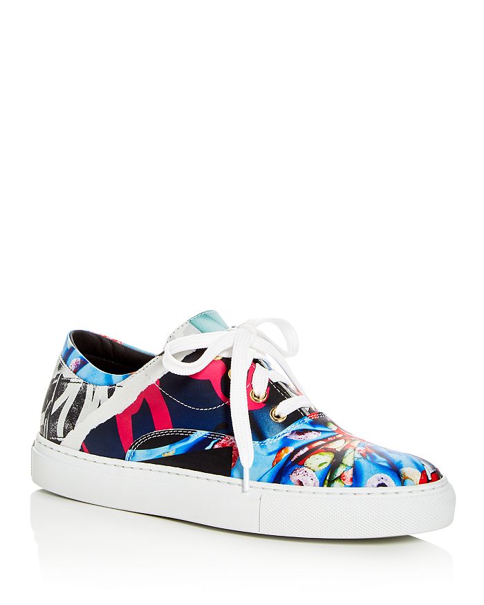 Moschino Women's Printed Lace Up Platform Sneakers | Bloomingdale's