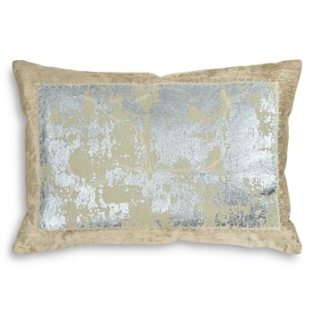 Michael Aram - Distressed Metallic Lace Decorative Pillow, 14" x 20"
