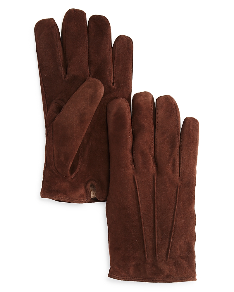 The Men's Store At Bloomingdale's Three-cord Suede Gloves - Exclusive In Brown