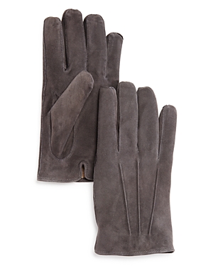 The Men's Store At Bloomingdale's Three-cord Suede Gloves - 100% Exclusive In Charcoal