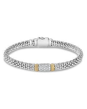 LAGOS - 18K Gold & Sterling Silver Diamond Lux Bracelet