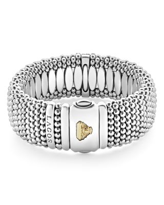 18K Gold & Sterling Silver Diamond Lux Single Station Bracelet, 23mm