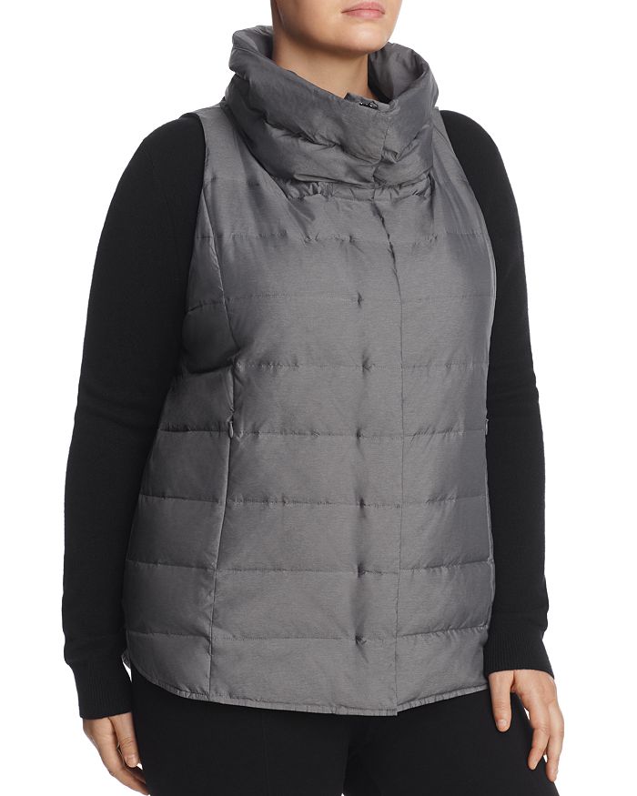 Eileen fisher puffer vest 2025