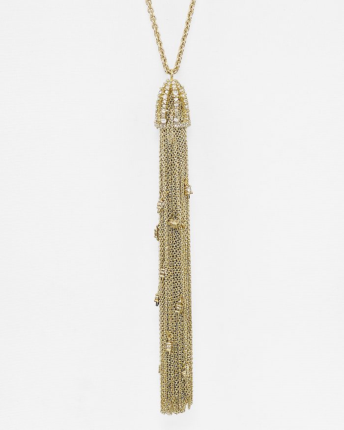 Alexis Bittar Cascade Tassel Pendant Necklace, 20 In Gold