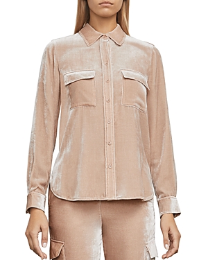 Bcbgmaxazria Anderson Velvet Blouse at Bloomingdale's