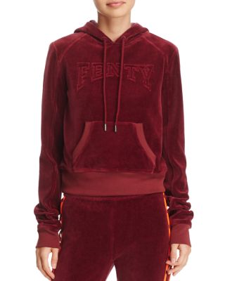 fenty velour hoodie