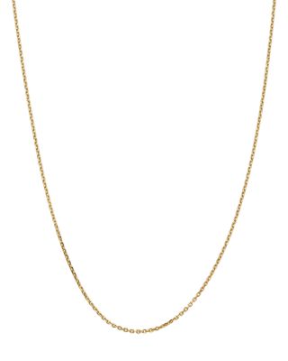 Bloomingdale's Fine Collection - Men's 14K Yellow Gold 1.65mm Solid Diamond Cut Cable Chain Necklace, Available in 16"-24" - Exclusive