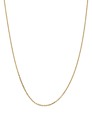 Men's 14K Yellow Gold 1.65mm Solid Diamond-Cut Cable Chain, 24 - 100% Exclusive