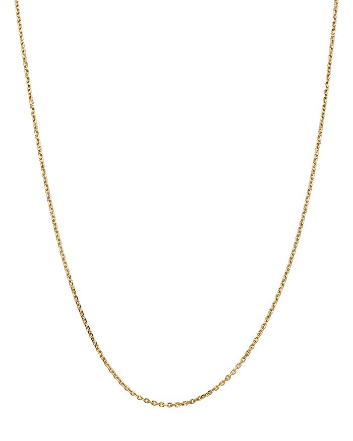 Bloomingdale's 14K YELLOW GOLD 1.65MM SOLID DIAMOND CUT CABLE CHAIN NECKLACE, 18 - 100% EXCLUSIVE
