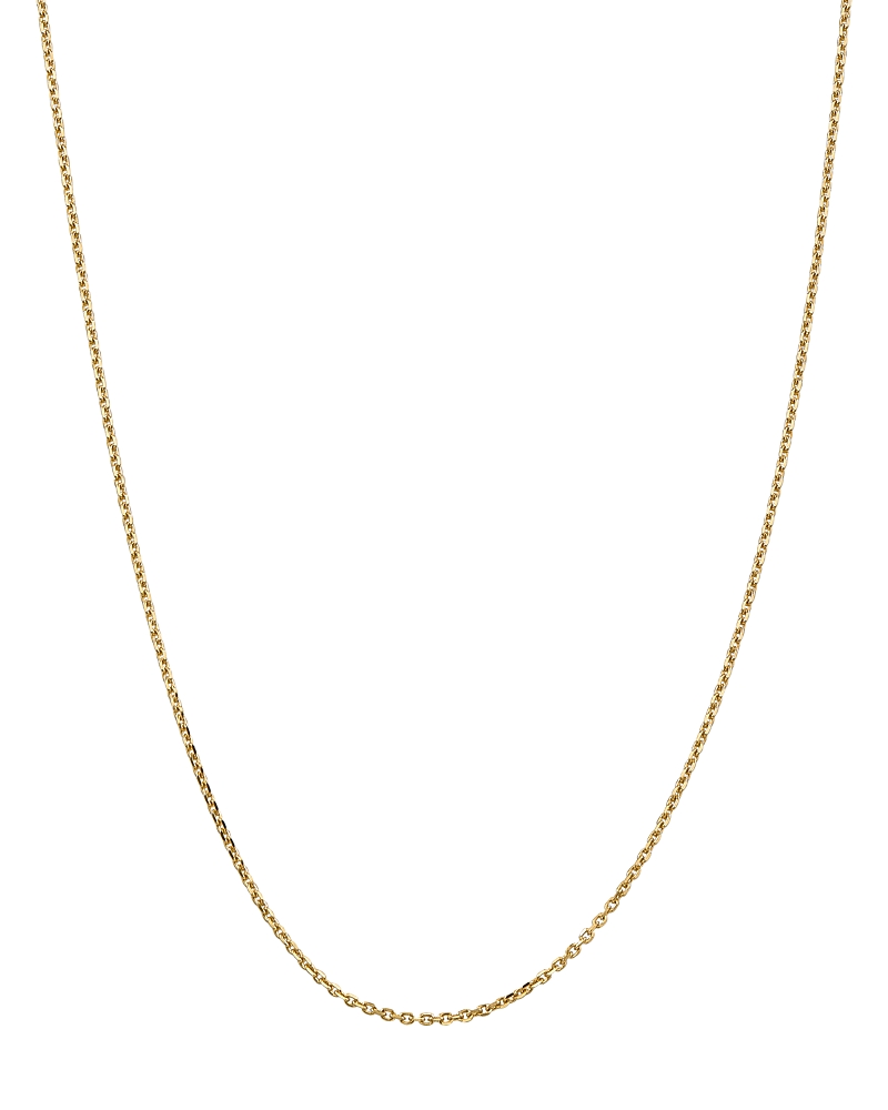 Bloomingdale's Fine Collection Men's 14K Yellow Gold 1.65mm Solid Diamond-Cut Cable Chain, 24