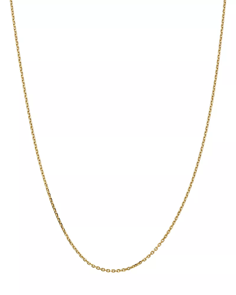 Bloomingdale's Fine Collection Men's 14K Yellow Gold 1.65mm Solid Diamond Cut Cable Chain Necklace, 16