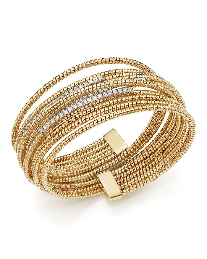 Bloomingdale's Diamond Multi Coil Bracelet, 1.05 Ct. T.w. - 100% Exclusive In White/gold