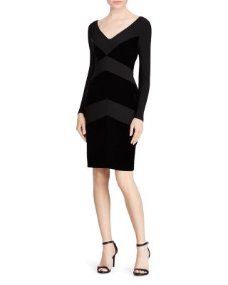 ralph lauren chevron jersey dress