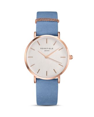 Rosefield Orologio da donna con bracciale in pelle verde