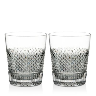Waterford - Diamond Line Double Old-Fashioned Glass, Set of 2